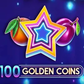 100 Golden Coins slot icon by Amusnet Interactive, available at SkyHills Casino