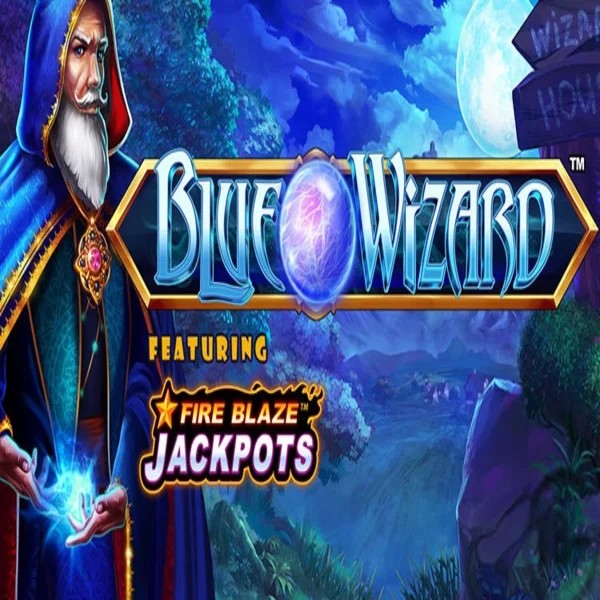 Enjoy Blue Wizard Fire Blaze Jackpots by Rarestone Gaming – logo hosted on sky-hillscasino.com