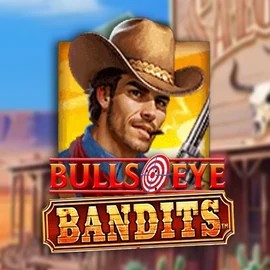 Bulls Eye Bandits slot visual from Origins available on sky-hillscasino.com