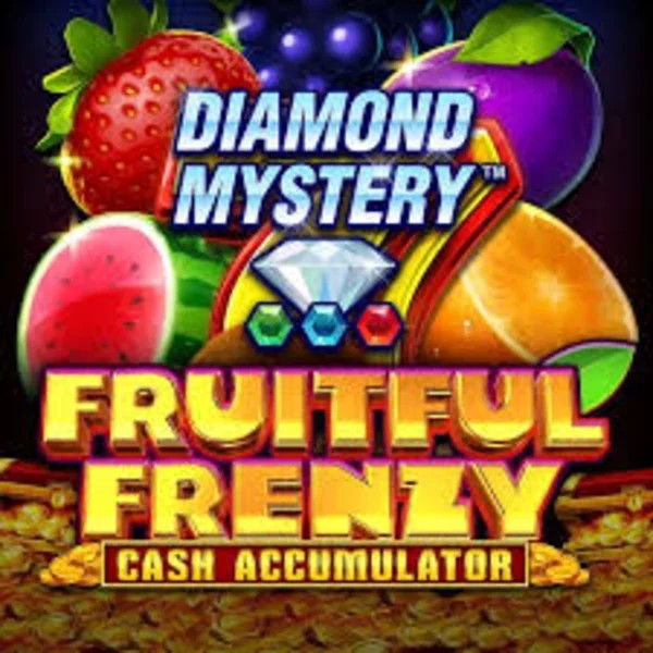 Diamond Mystery Fruitful Frenzy Cash Accumulator by Greentube, showcased at sky-hillscasino.com – game logo