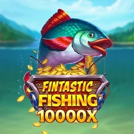 Fintastic Fishing slot logo by Foxium at SkyHills Casino
