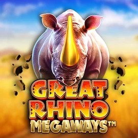 Great Rhino Megaways logo by Pragmatic Play SkyHills Casino