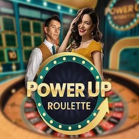 Official Live Casino logo: PowerUP Roulette by Pragmatic Play at SkyHills Casino