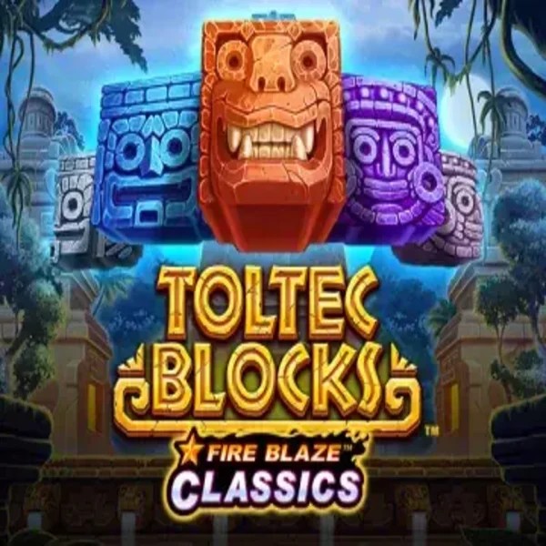 Fire Blaze: Toltec Blocks game by Rarestone Gaming – logo hosted on SkyHills Casino