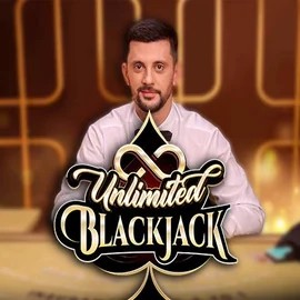 Unlimited Blackjack online game logo by Ezugi on sky-hillscasino.com