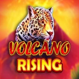 Volcano Rising slot logo by RubyPlay at SkyHills Casino