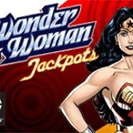 Wonder Woman Jackpots online game logo by Amaya on sky-hillscasino.com